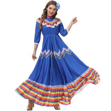 Women Traditional Mexican Folk Dancer Dress