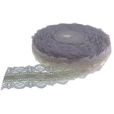 1Roll 20yards 1" White lace ribbon satin ribbon