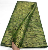 New Green African Brocade Jacquard Fabric