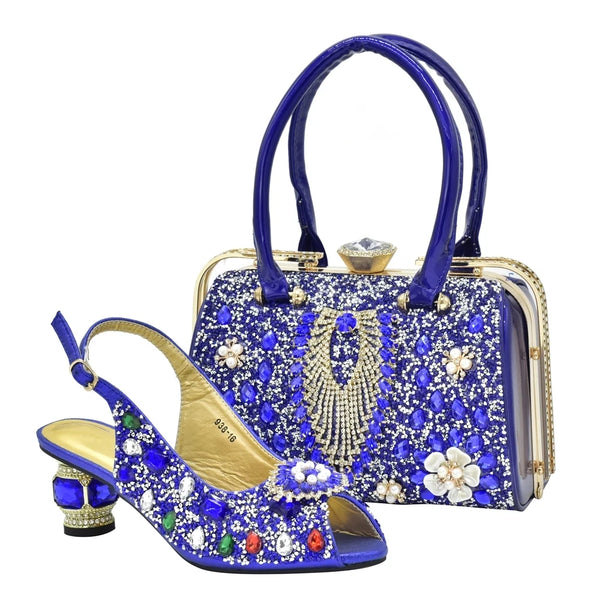 New Luxury Italian Shoes and Bags Matching Set