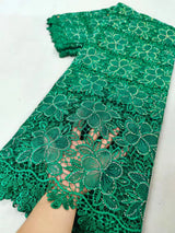 High Quality African NigerianChiffon Cord Lace Fabric