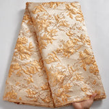 High Quality Brocade Jacquard Gilding Lace Material French Lace Fabric