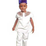 Kids African Shirt Pants 2 Piece Set