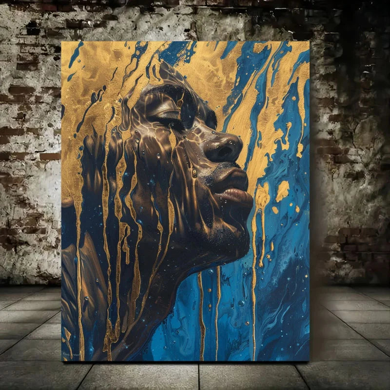 African American Woman Portrait Canvas Art