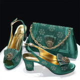 New Women Shoes and Bag Set