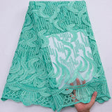 New Nigerian French Mesh Lace Fabric