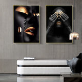 African Woman Portrait Wall Art Posters