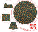 Ankara African Print Leaf Pattern Real Wax