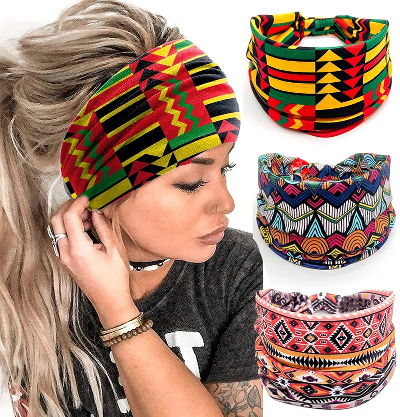 New African Pattern Print Headband