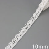 New White Beige Cotton Embroidered Lace