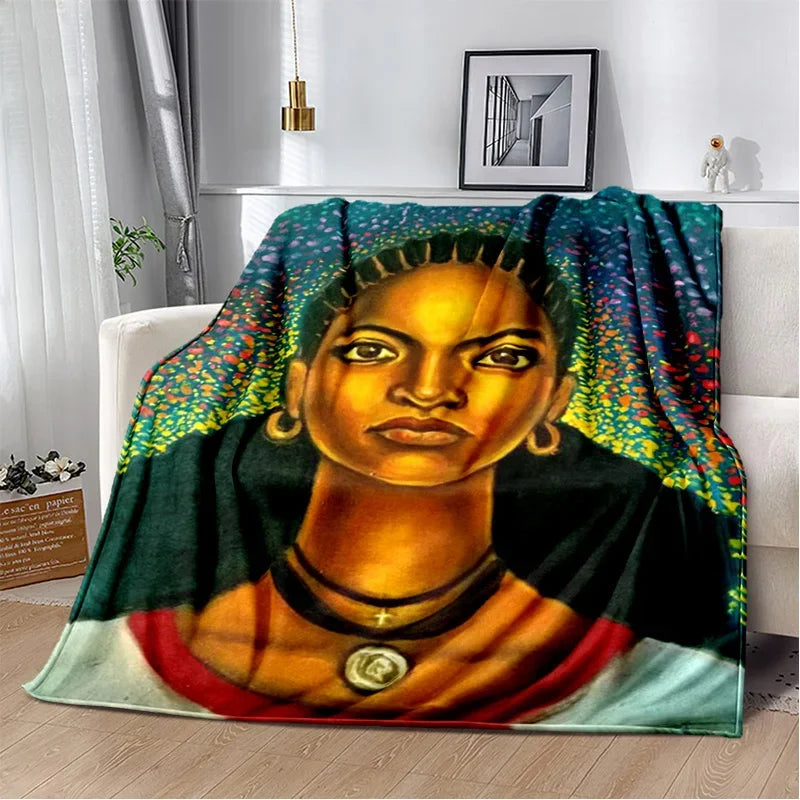 New Ethiopian Painting Art Africa Blanket