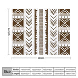 New African White Mud Design Throw Blanket