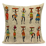 New African Woman Cushion Cover