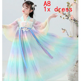 New Retro Chinese Hanfu Children's Girls' Dress