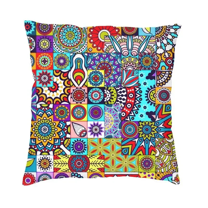 New Colorful Pattern Throw Pillowcase