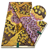 New Design African Flash Gold Print Fabric Ankara Wax