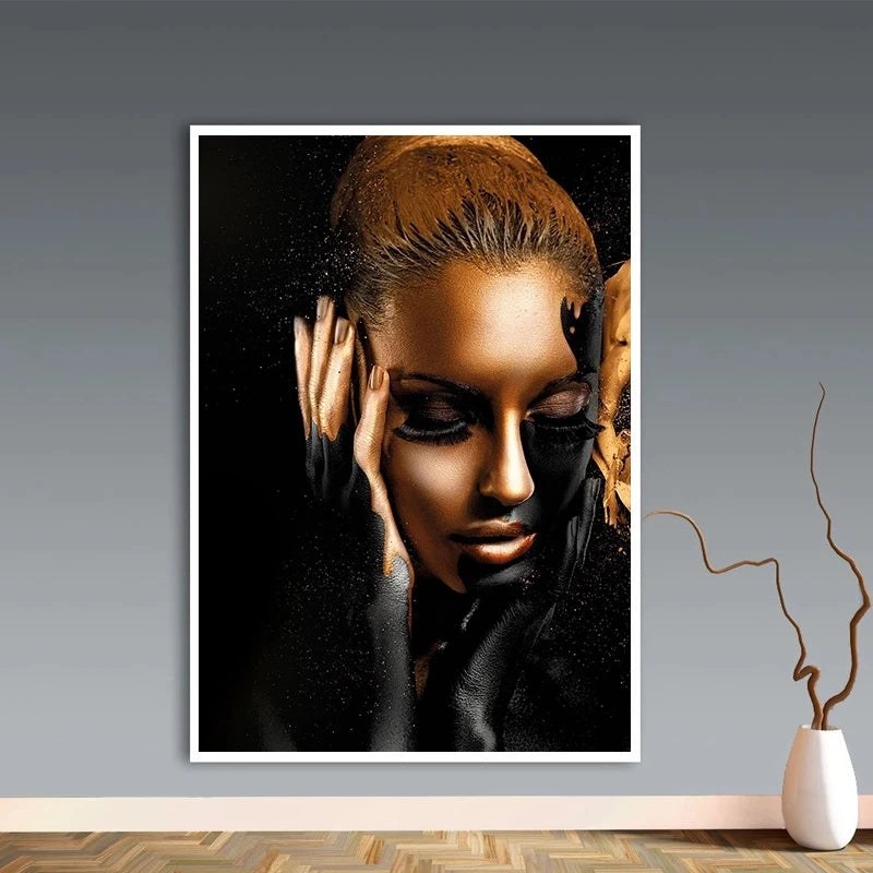 African Woman Poster Modern Wall Art