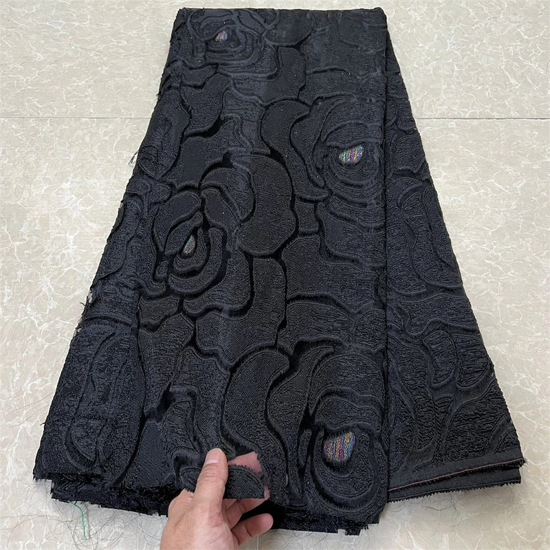 High Quality African Nigerian Tulle Lace Fabric