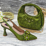 New Fashion Party High Heels And Exquisite Clutch Bag