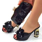 Wine Glass Heel Design Ladies Shoes Dual-Use Ladies Bags