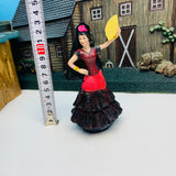 Spain 3D Resin Flamenco Dancer Ornaments Decoration