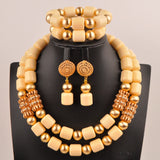 New Artificial Coral Bead Necklace Sets