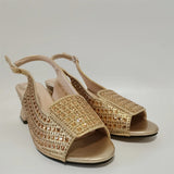 Women Crystal Design Sandal with Rhinestone Bag Set