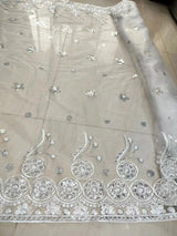 High Quality Sequins Tulle African Lace Fabric