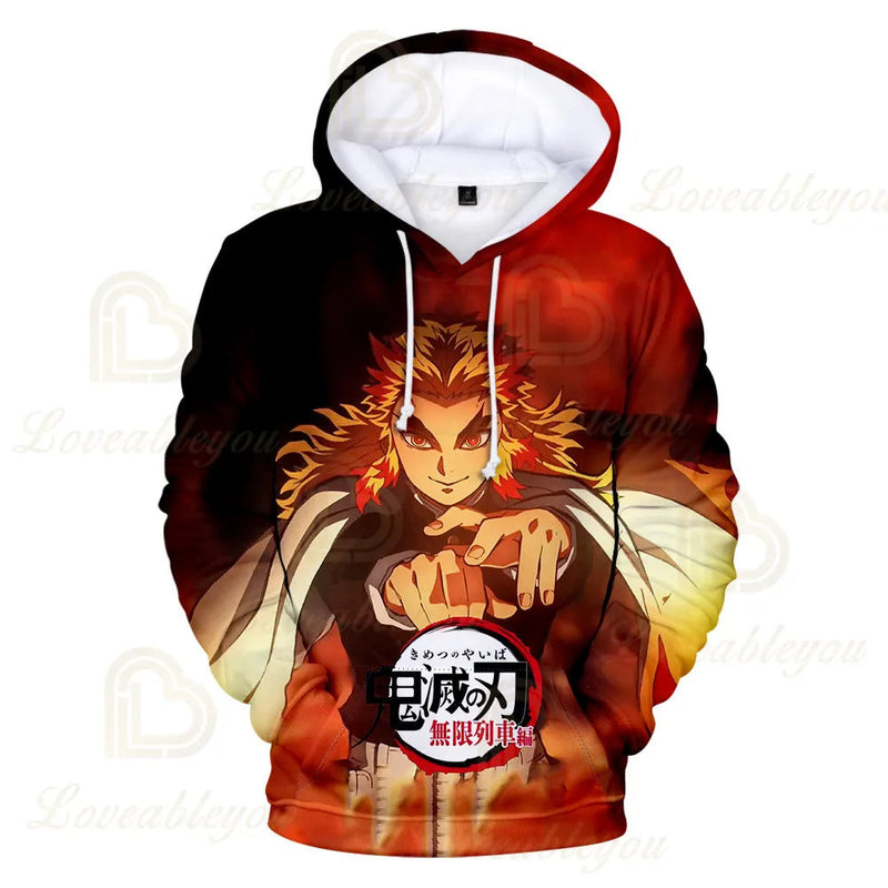 Kimetsu No Yaiba Anime 3D hoodie