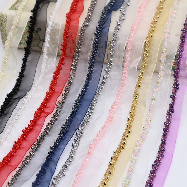 15mm Handmade Edge Trims Beaded Lace