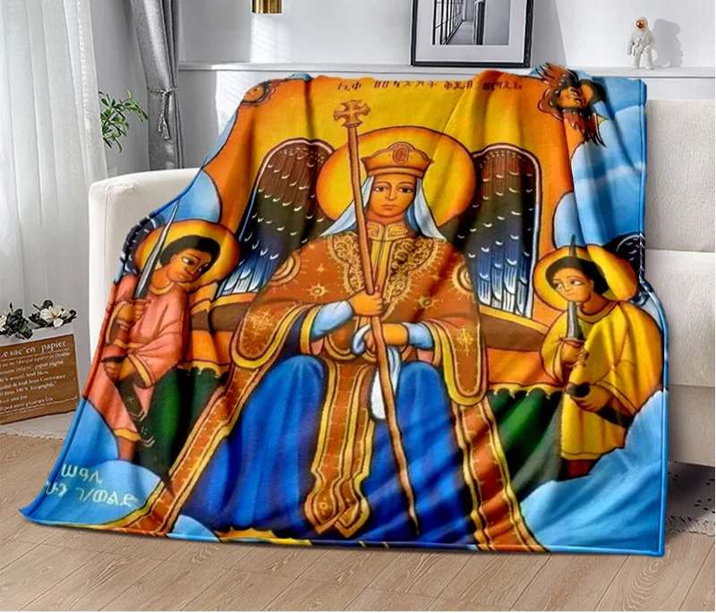 Africa Ethiopian Painting Art Cartoon Blanket