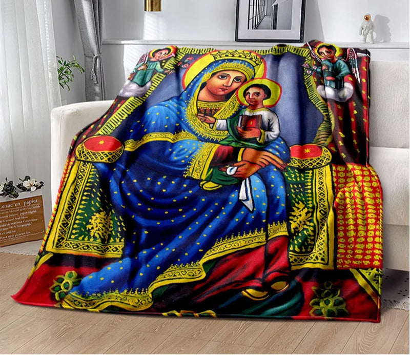 Africa Ethiopian Painting Art Cartoon Blanket