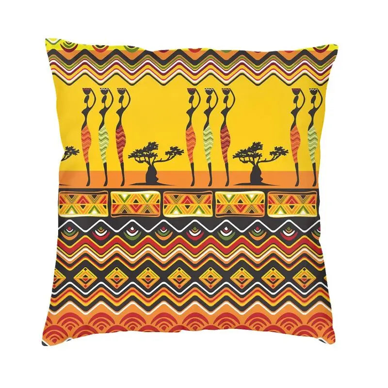 African Ethnic Motifs Cushion Cover