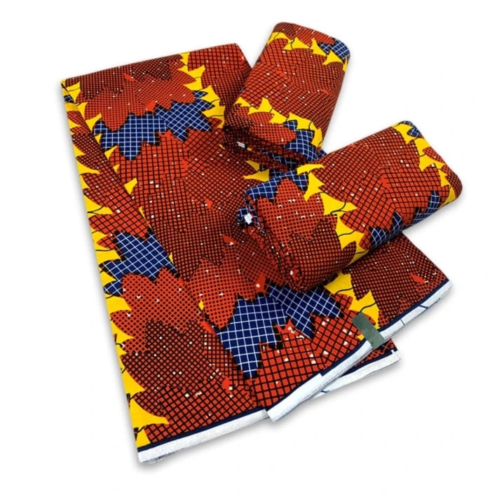 100%Cotton Tissu Ghana Pagne Wax Ankara Fabric