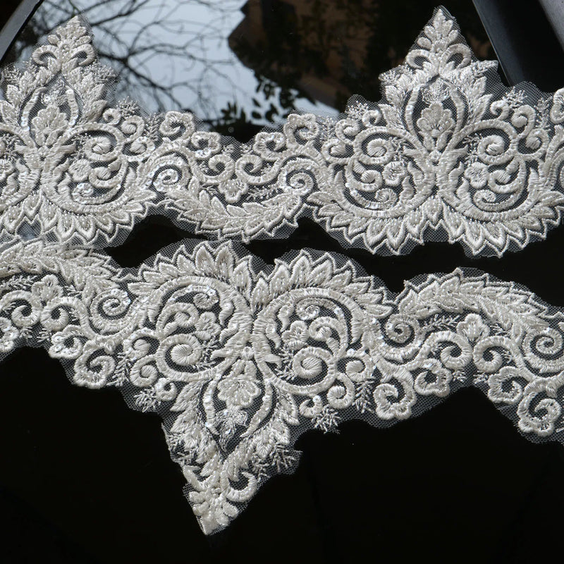 New luxury beaded embroidery lace