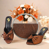 Italian Style Nigerian Women Shoe Matching Bag Set