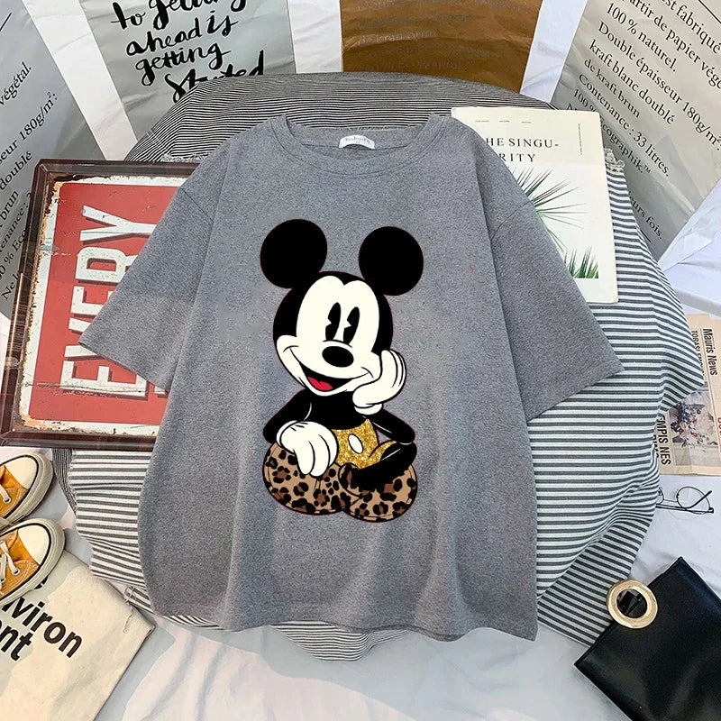 Mickey Anime Blouses Y2k Graphic T Shirts