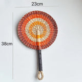 Summer Cooling Grass Handwoven Fan