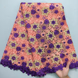 High Quality Nigerian Water Soluble Lace Fabric