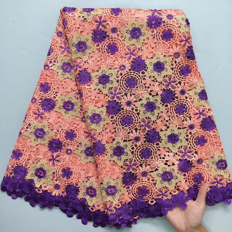 High Quality Nigerian Water Soluble Lace Fabric