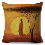 African Woman Home Decor Pillow Case