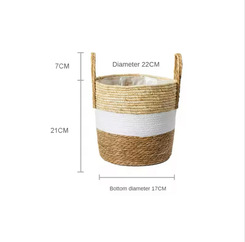 New Fancy Wicker Planter Basket