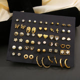 New Gold Color Women Earring Set