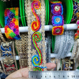 New Colorful Thread Sequins African Lace