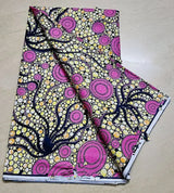 100% Cotton Ankara Wax Block Prints Batik Dutch High Quality Fabric