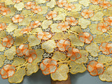 High Quality Water Soluble Crystals Nigerian Party Lace Fabric