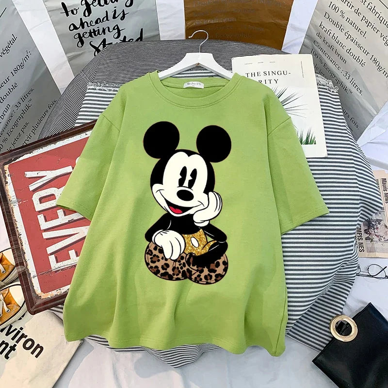 Mickey Anime Blouses Y2k Graphic T Shirts