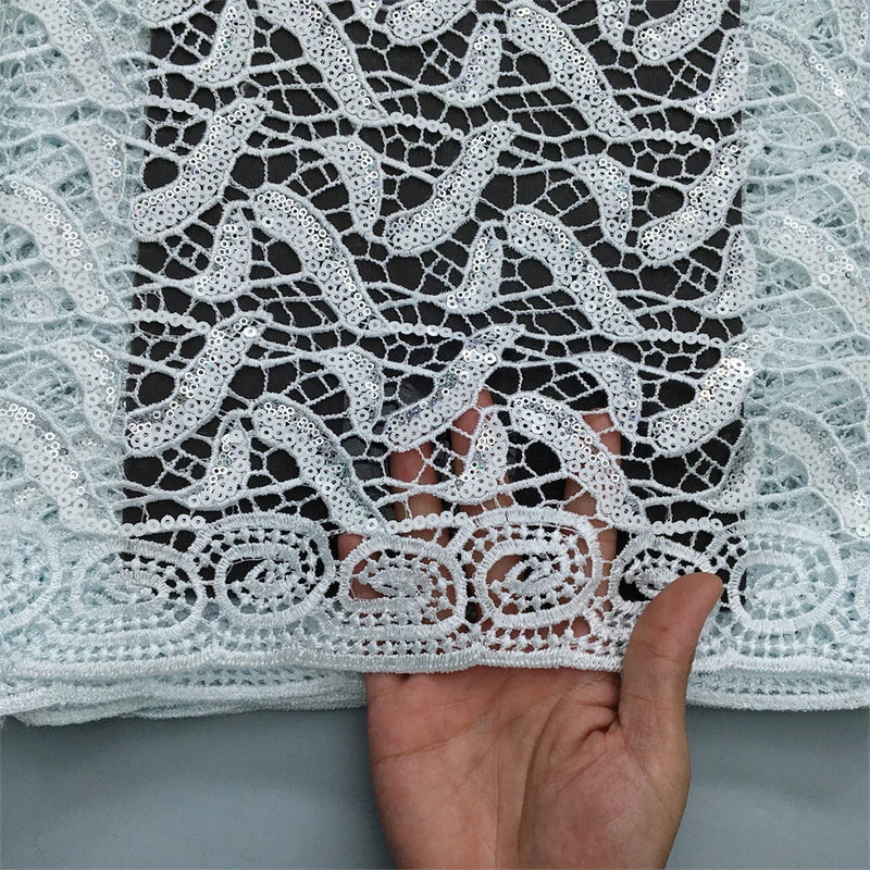 New African Water Soluble Lace Fabric