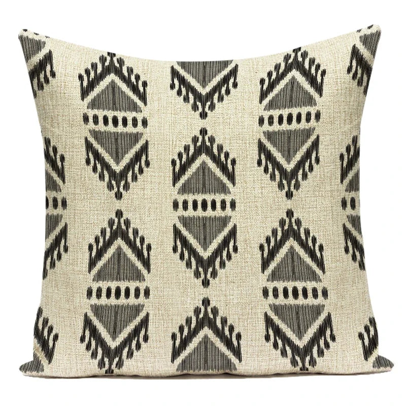 Polyester Boho Style Simple Geometric Decorative Pillows Cushion Cover for Living Room Decoration Pillowcase