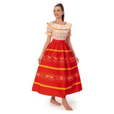 Kids Adult Dolores Madrigal Cosplay Costume Dress